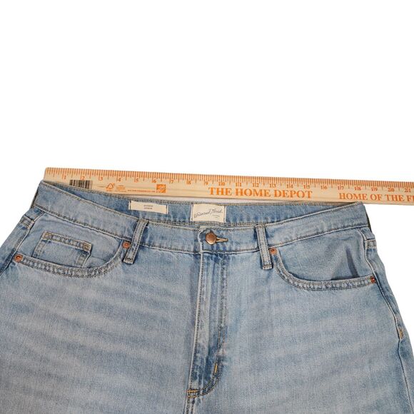 Universal Thread Women's Jeans Mid Rise Boyfriend Distressed Crop Size 12/31 - Picture 8 of 10